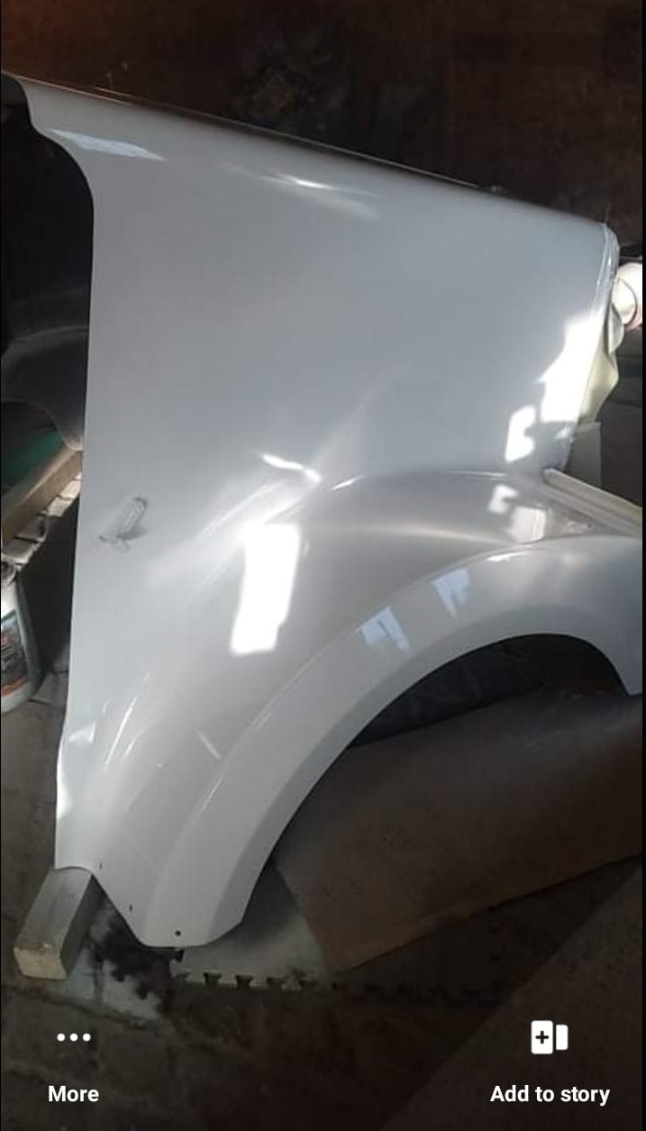 Semi truck after repair